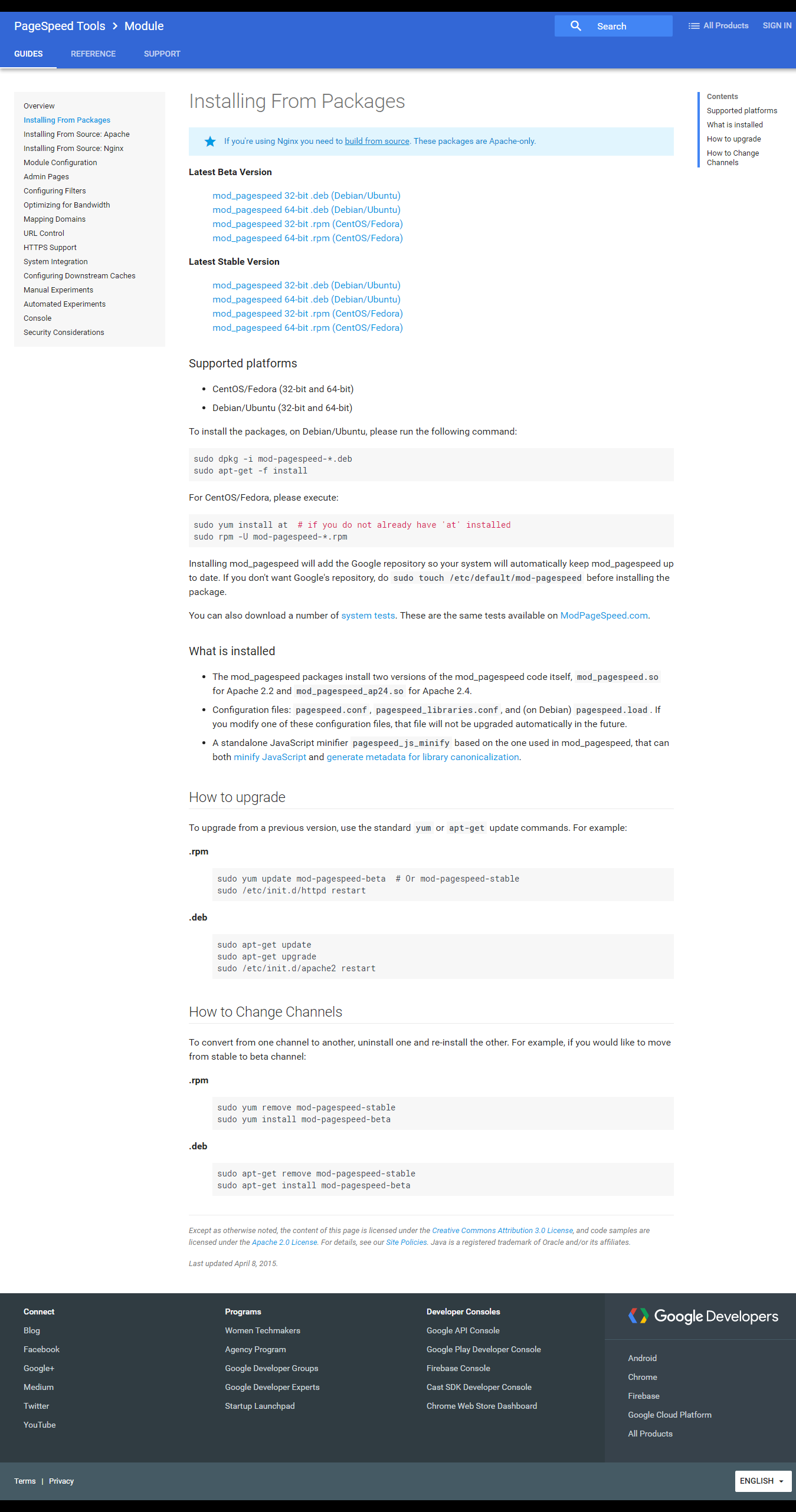 Installing From Packages   PageSpeed Module   Google Developers.png