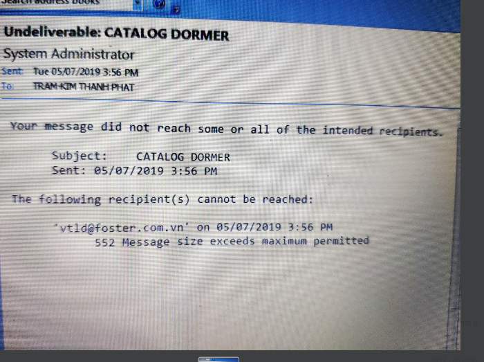 Hi?n k? thu?t ki?m tra k?t n?i t? domain ktpcuttingtools.com khng c log g?i mail cho foster.com.vn. Khng r hi?n t?i Qu khch ?ang g?p l?i c? th? nh? th? no ??.png