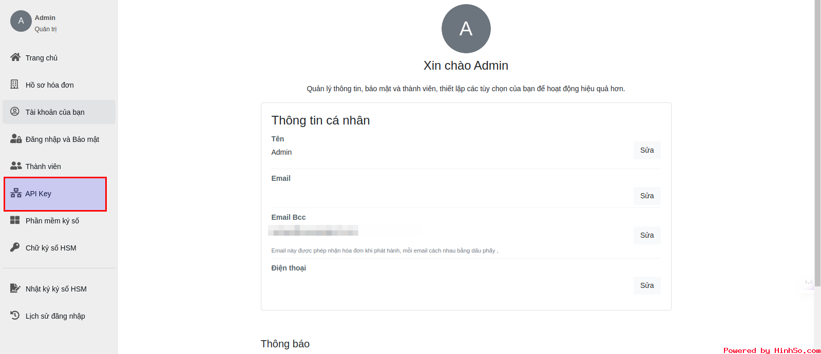 Hướng dẫn cấu hình Quản lý kết nối API trên phần mềm hóa đơn điện tử P.A Việt Nam