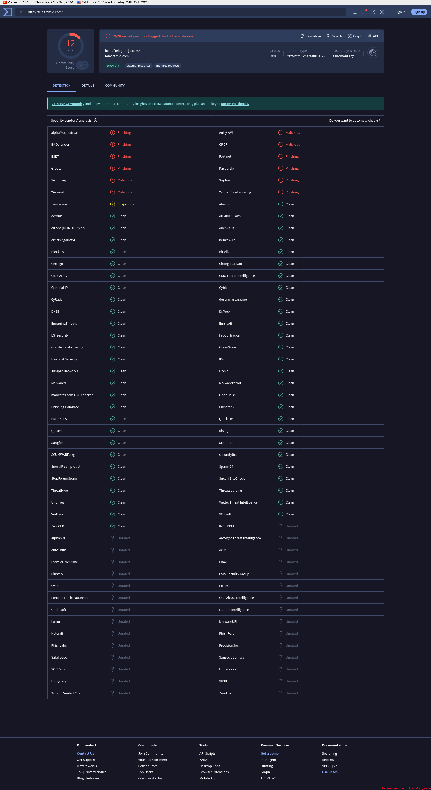 Capture  - VirusTotal - URL - telegramjq.com_recheck.png